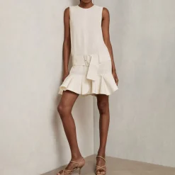 Kimberly Ruffle Hem Belted Mini Dress