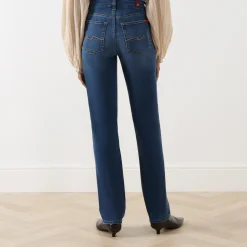 Kimmie B(air) Mid-Rise Straight Leg Jeans