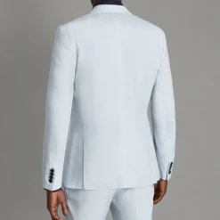 Kin Single-Breasted Linen Blazer