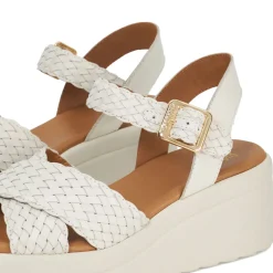 Kinleys Braided Leather Flatform Sandals