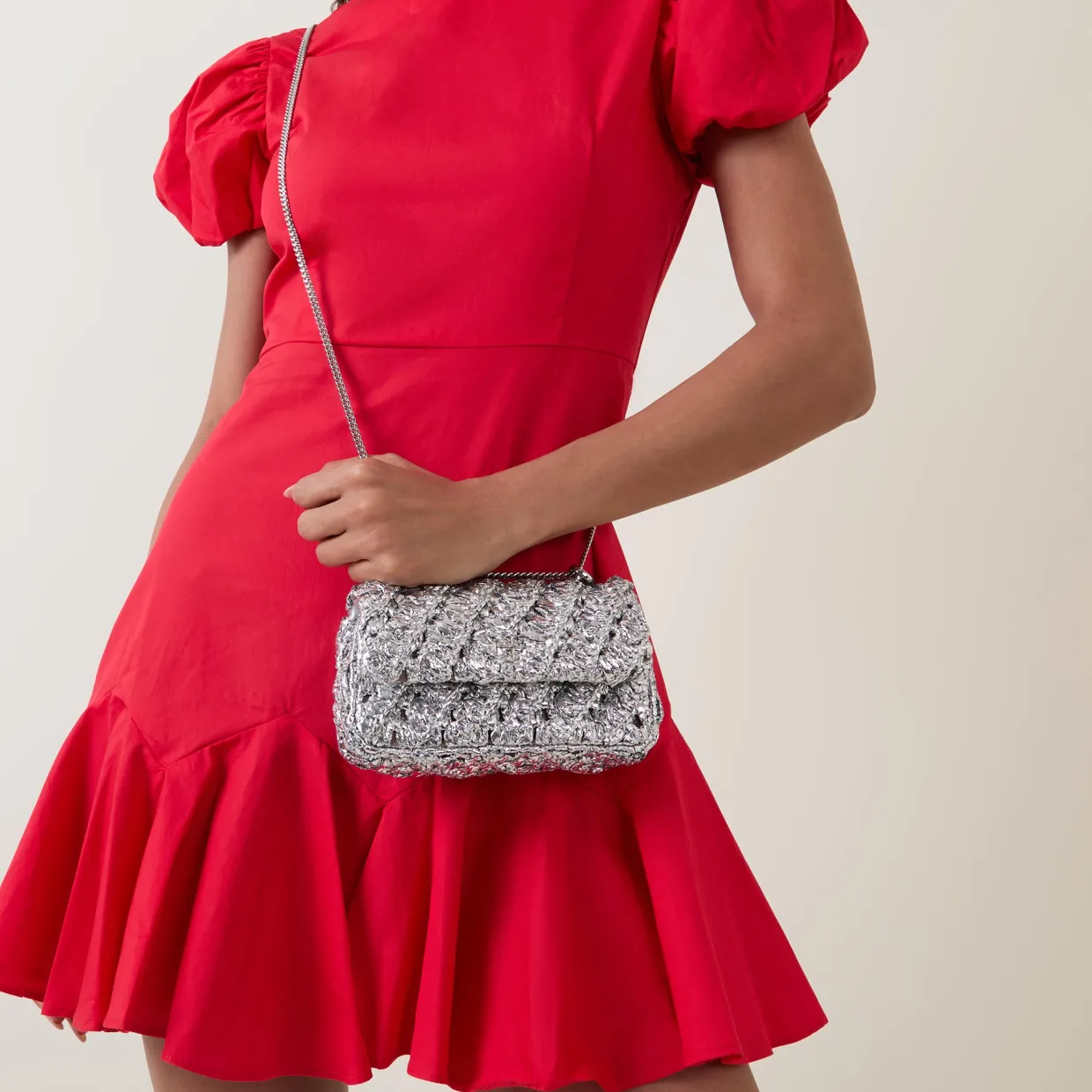 Kira Mini Woven Crossbody Bag