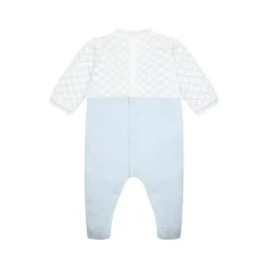 Kit Diamond Check Teddy Mock Dungaree Babygrow