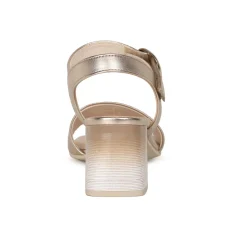 Kruger Metallic Block Heel Sandals