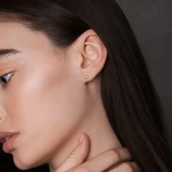 9kt Gold Diamond Studs