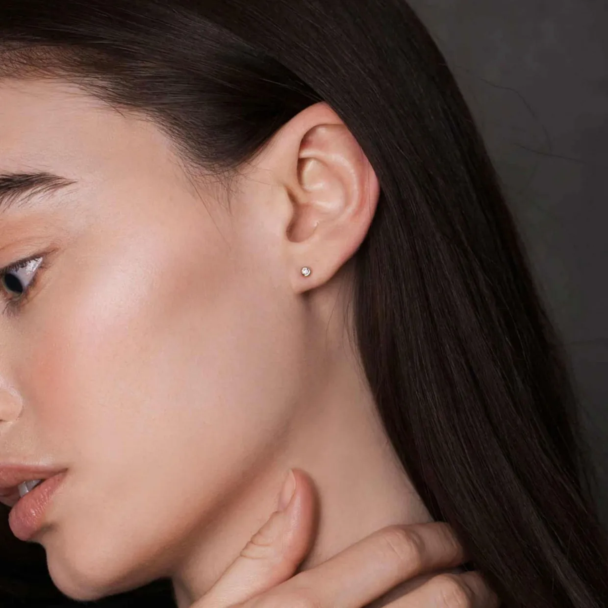 9kt Gold Diamond Studs