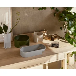 Kuru Ceramic Bowl 370x75mm light grey