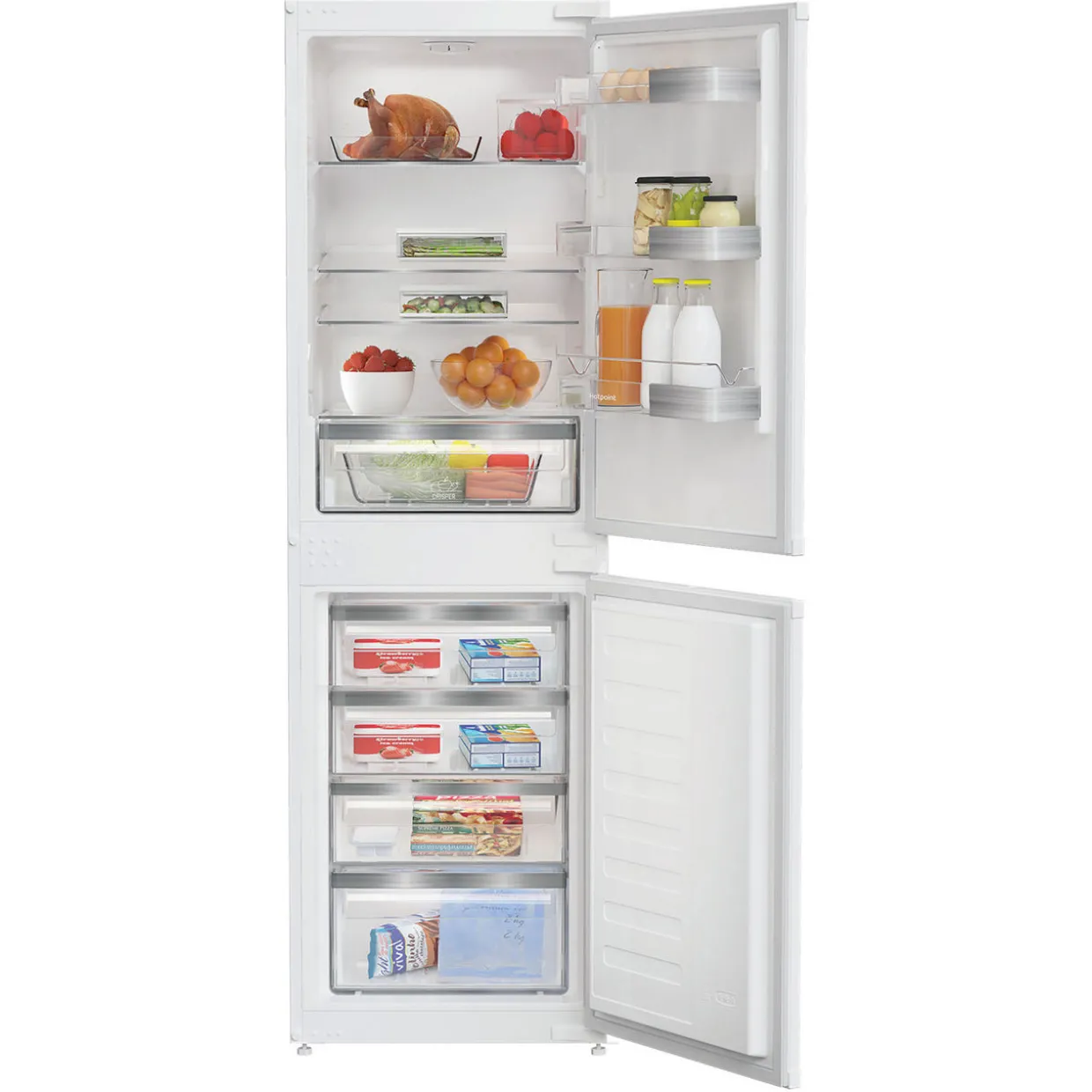 254L Built In 55cm No Frost Fridge Freezer 50/50 Split