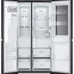 628L InstaView American Plumbed Black Steel