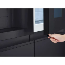 628L InstaView American Plumbed Black Steel
