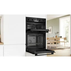 71/34L Series 4 Built-In Double Oven Black