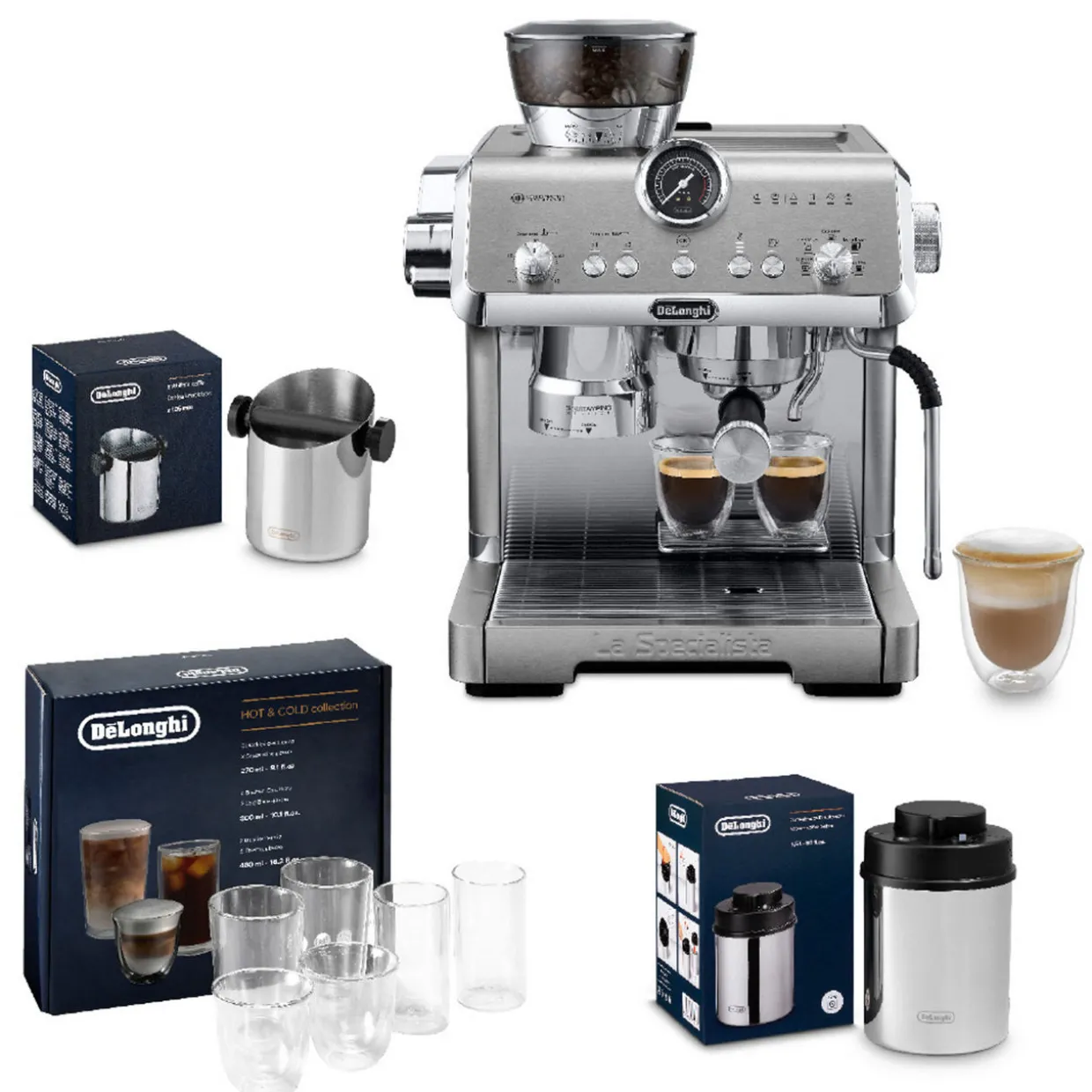 La Specialista Opera Bean to cup Coffee Machine with HomeCafe Kit Stainless Steel