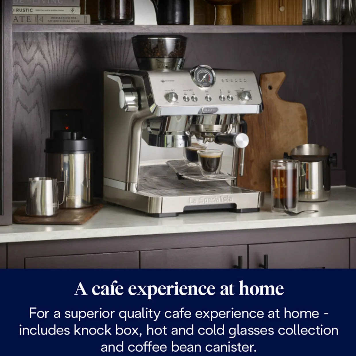 La Specialista Opera Bean to cup Coffee Machine with HomeCafe Kit Stainless Steel