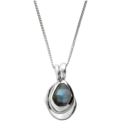 Labradorite Pebble Charms Necklace