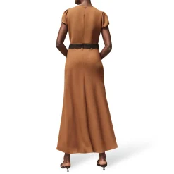 Lace Trim Flared Dress