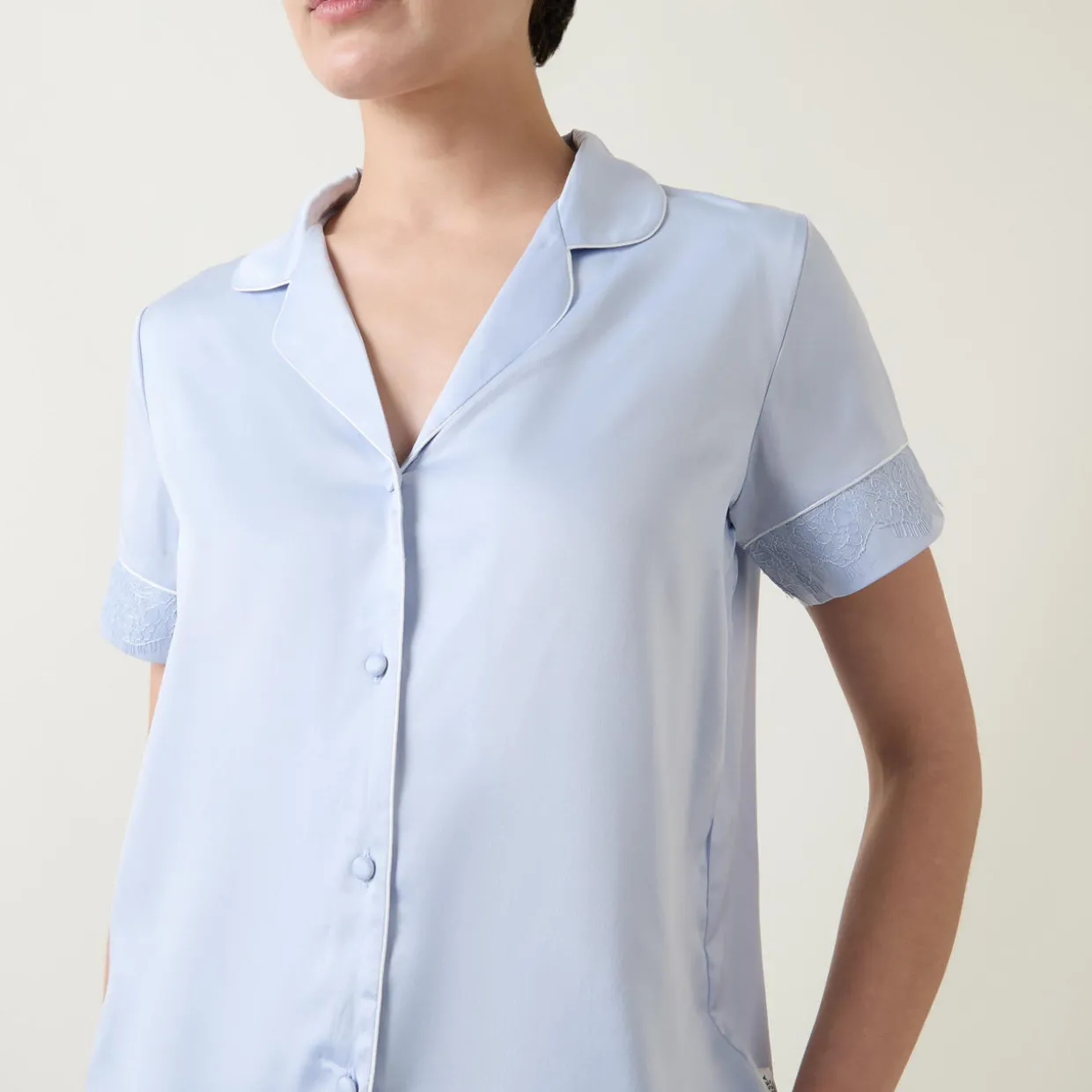 Lace Trim Pyjama Set