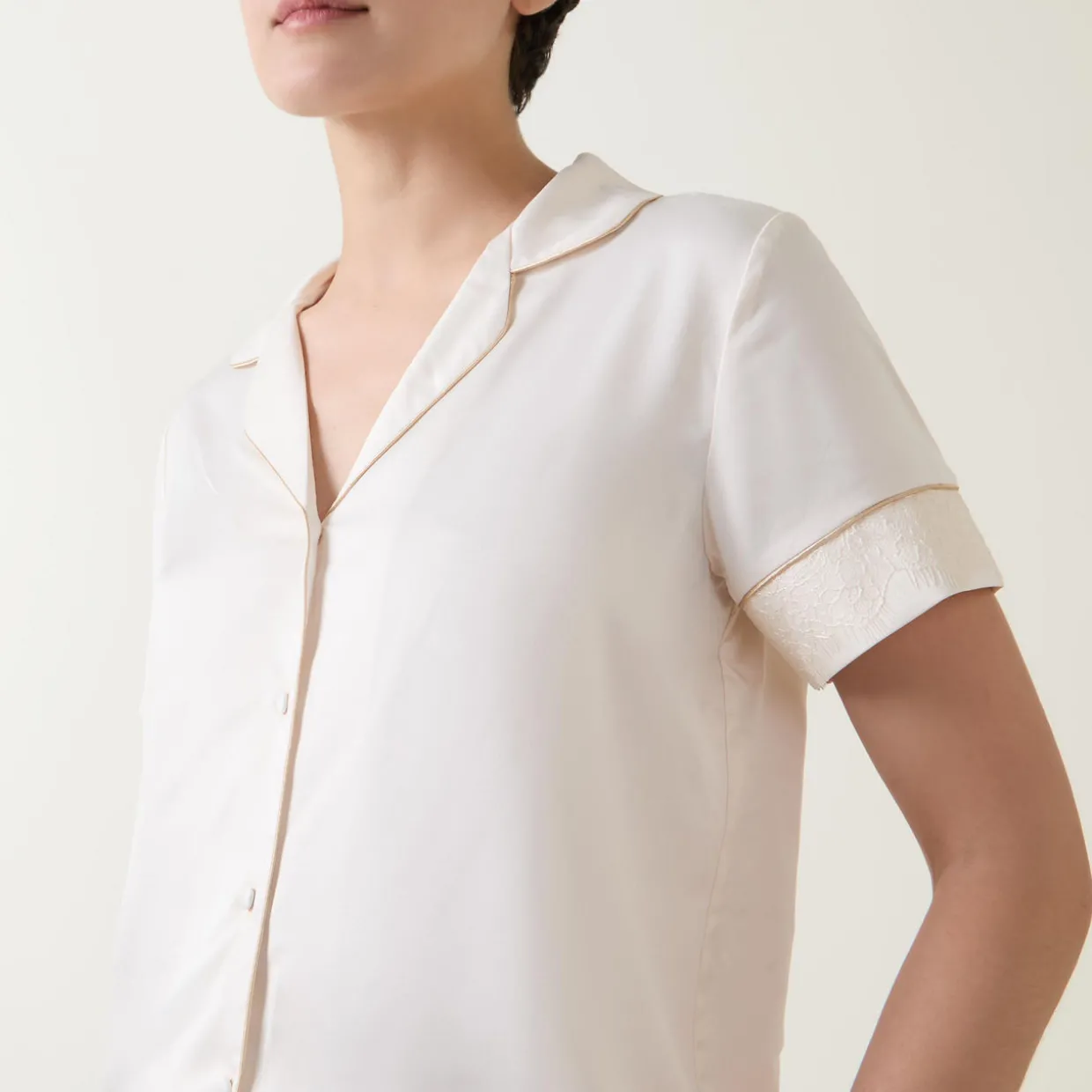 Lace Trim Pyjama Set