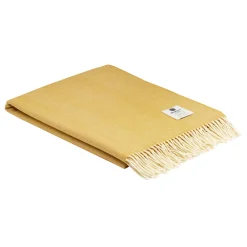 Lambswool Lemon Herringbone Throw