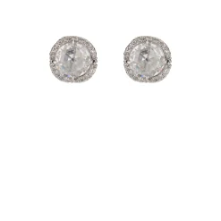 Large Round Stud Earrings