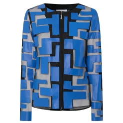 Laser-Cut Leatherette Jacket