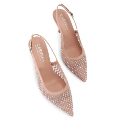 Lavish Jewel Slingback Pumps