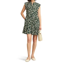 Layla Floral Flared Mini Shirt Dress