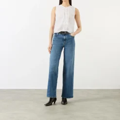 Le Slim Palazzo Wide-Leg Jeans