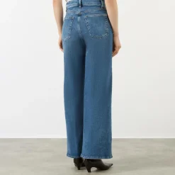 Le Slim Palazzo Wide-Leg Jeans