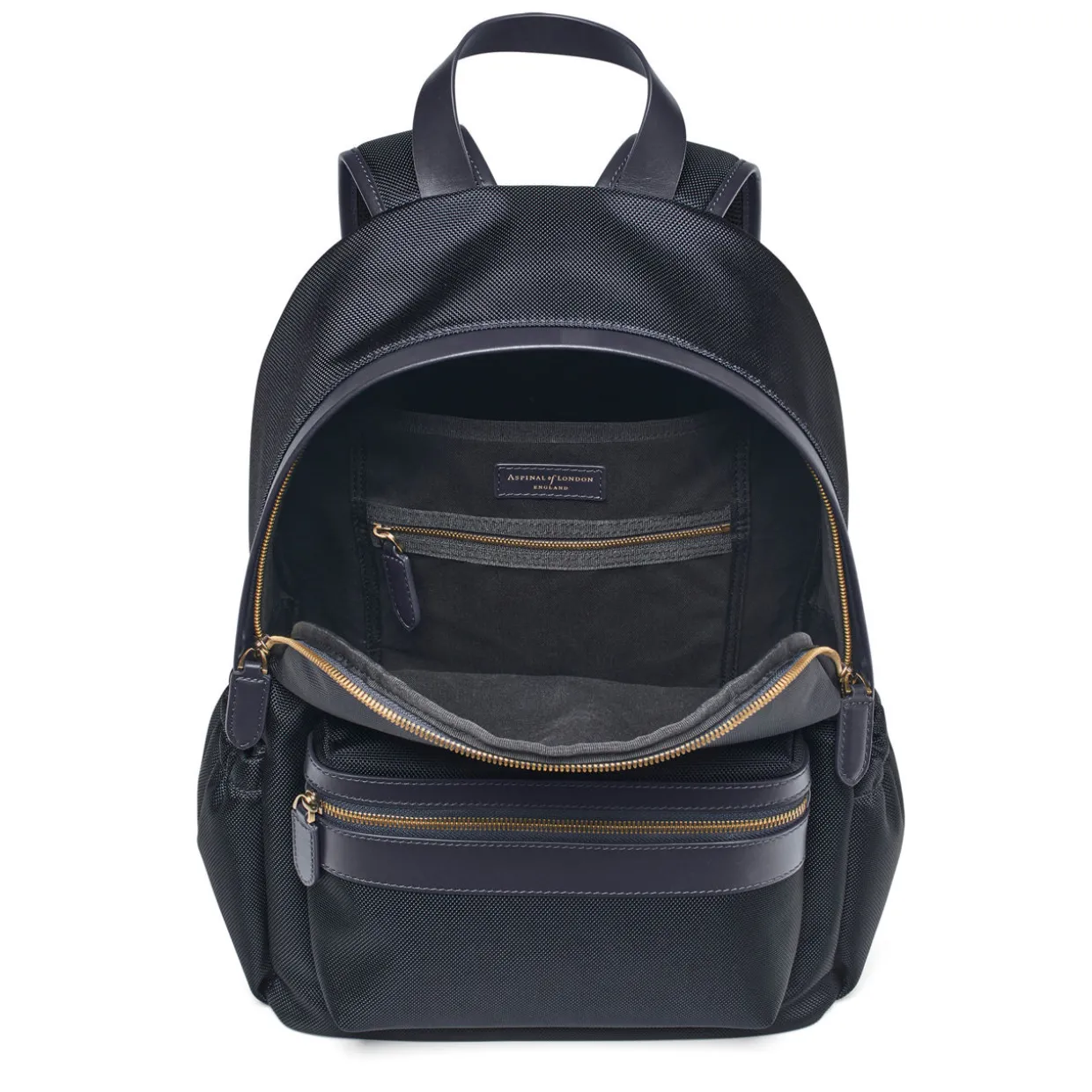 Leather-Trim Backpack