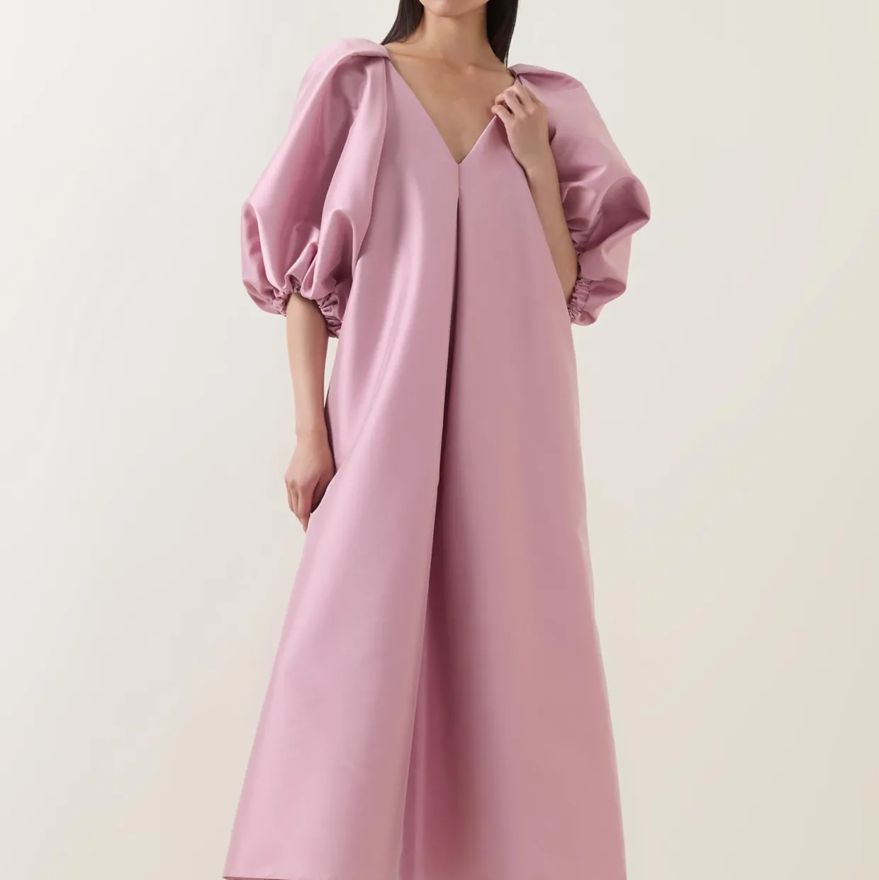 Lennon Pleat-Detail Dress