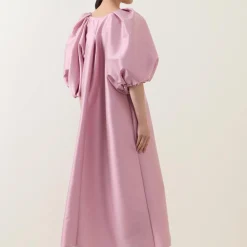 Lennon Pleat-Detail Dress