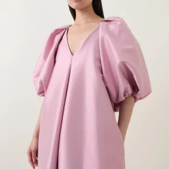 Lennon Pleat-Detail Dress