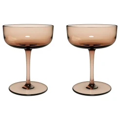 Like Clay Champagne Coupe-Dessert Bowl Two-Piece Set