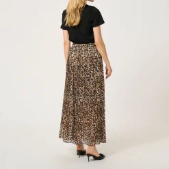 Lilje Leopard Pleated Skirt