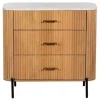 Lille 3-Drawer Chest Brown