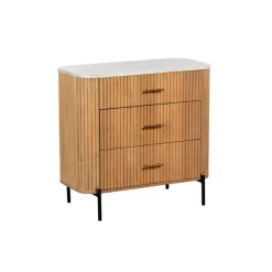 Lille 3-Drawer Chest Brown