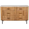 Lille 6-Drawer Wide Chest Brown