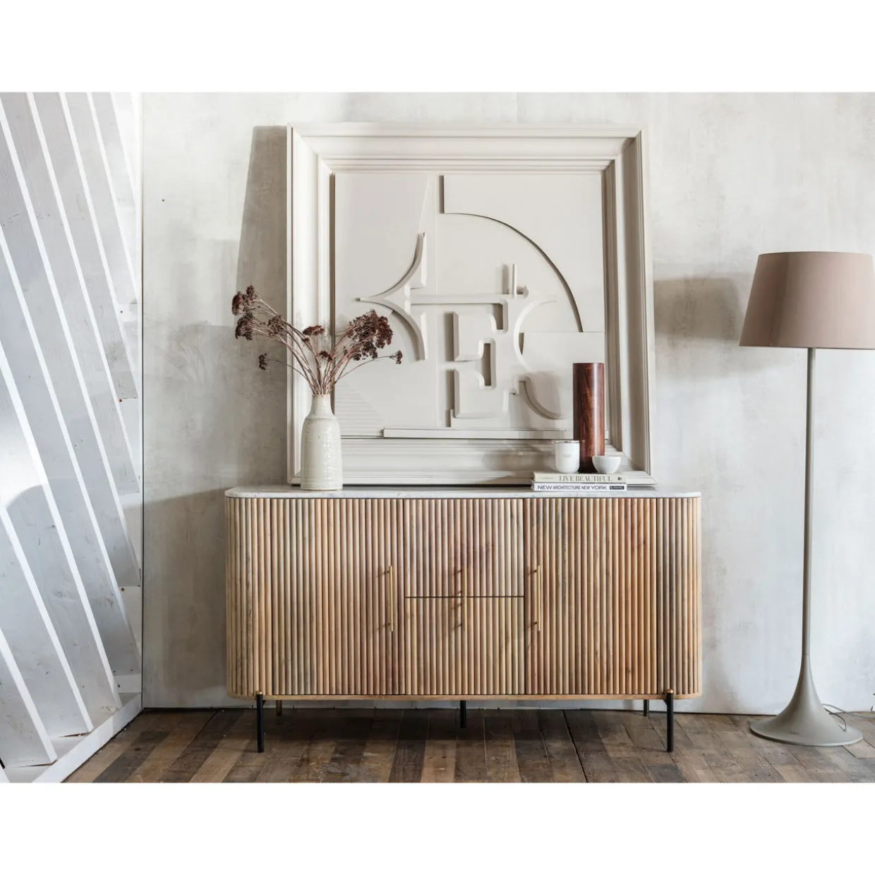 Lille Wide Sideboard Brown