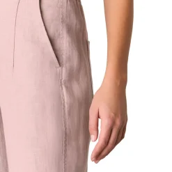 Linen Barrel Leg Trousers