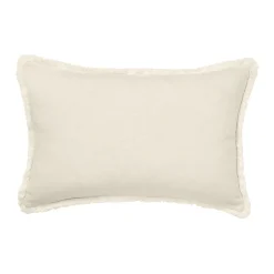 Linen Cotton Rectangular Cushion Ivory