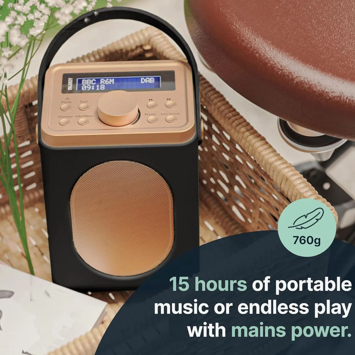 Little Shelford Portable Radio Black
