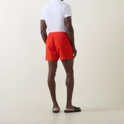 Logo Double Waist Swim Shorts