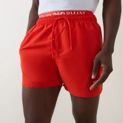 Logo Double Waist Swim Shorts