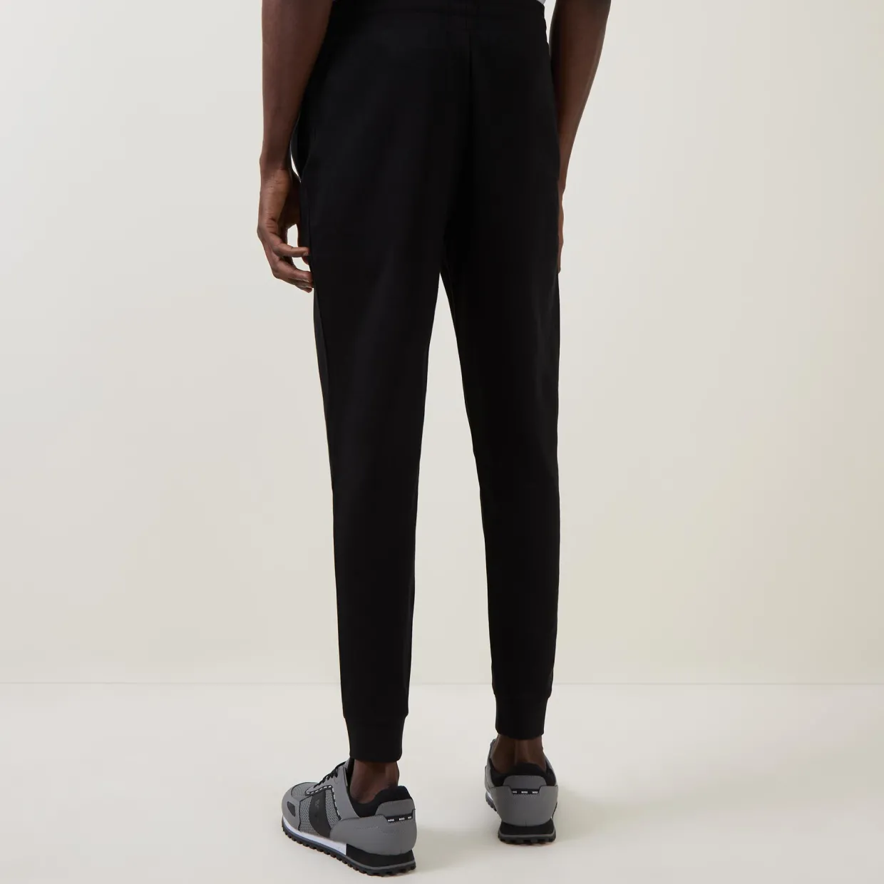 Logo Drawstring Cuffed Sweatpants