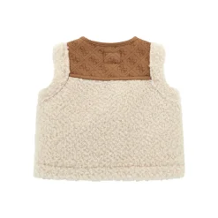 Logo Faux Shearling Gilet