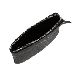 Logo Grained Leather Cardholder