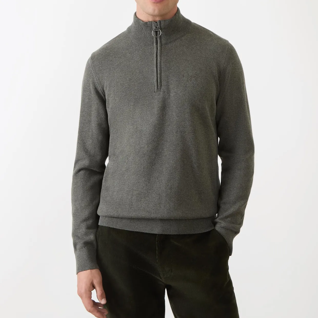Logo Half-Zip Sweater