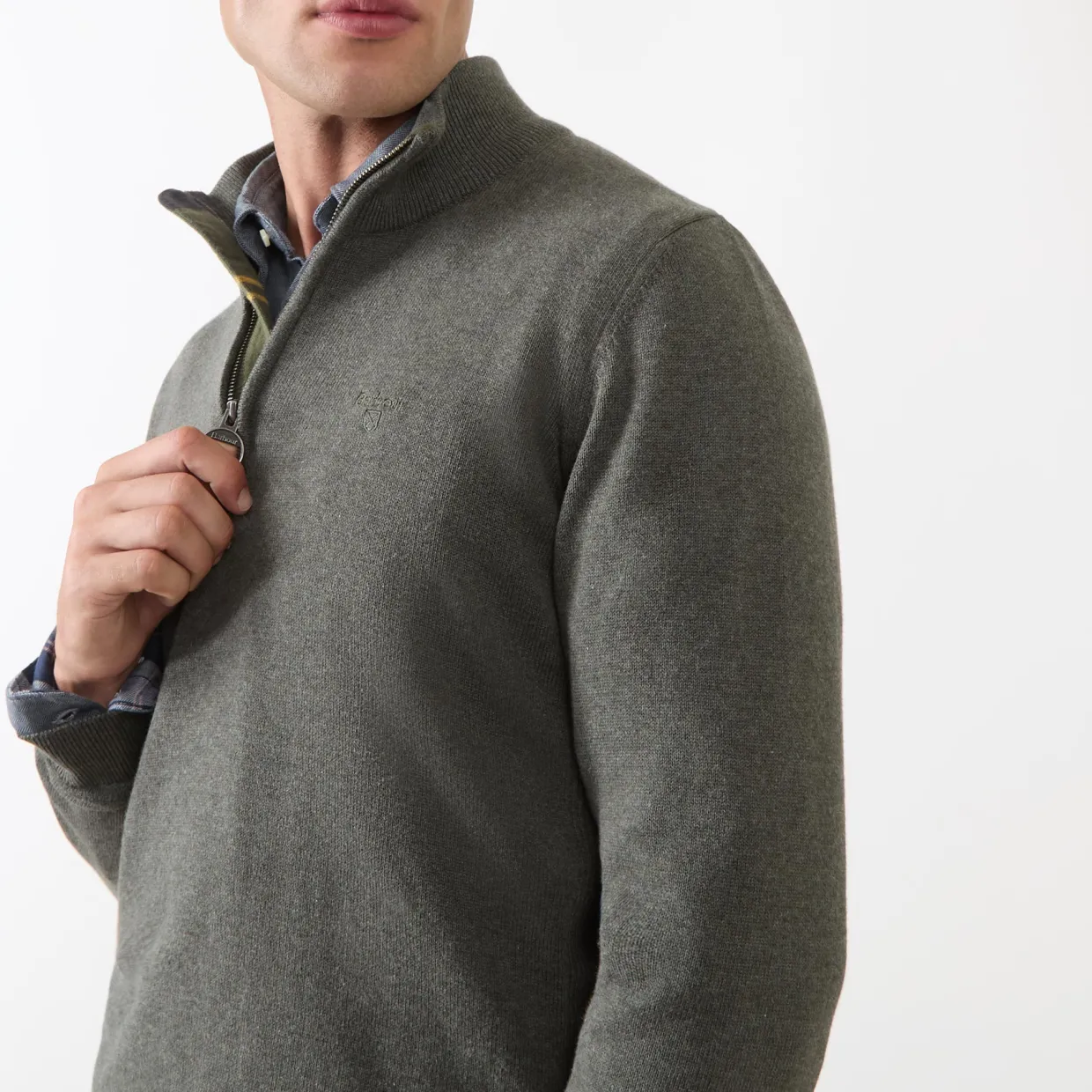 Logo Half-Zip Sweater