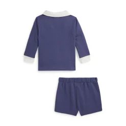 Logo Polo Shirt & Shorts Two-Piece Set 6-24 Months