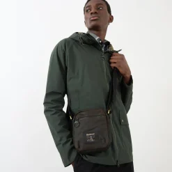 Logo Waxed Crossbody Bag