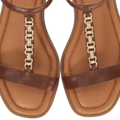 Lollipops Leather Chain Detail Open Toe Sandals